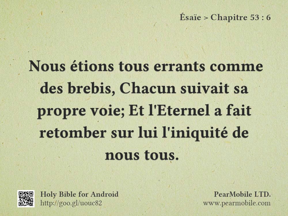Ésaïe, Chapitre 53:6